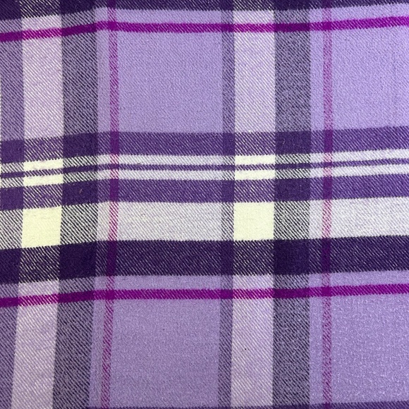 Purple Plaid Scarf - Picture 2 of 4
